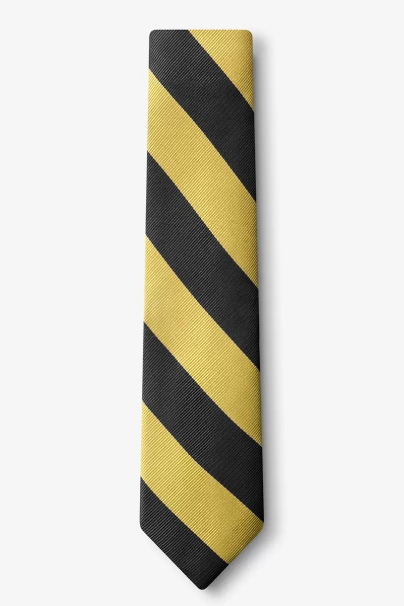 Ties Black & Gold Stripe Skinny Tie Black&Gold Hot