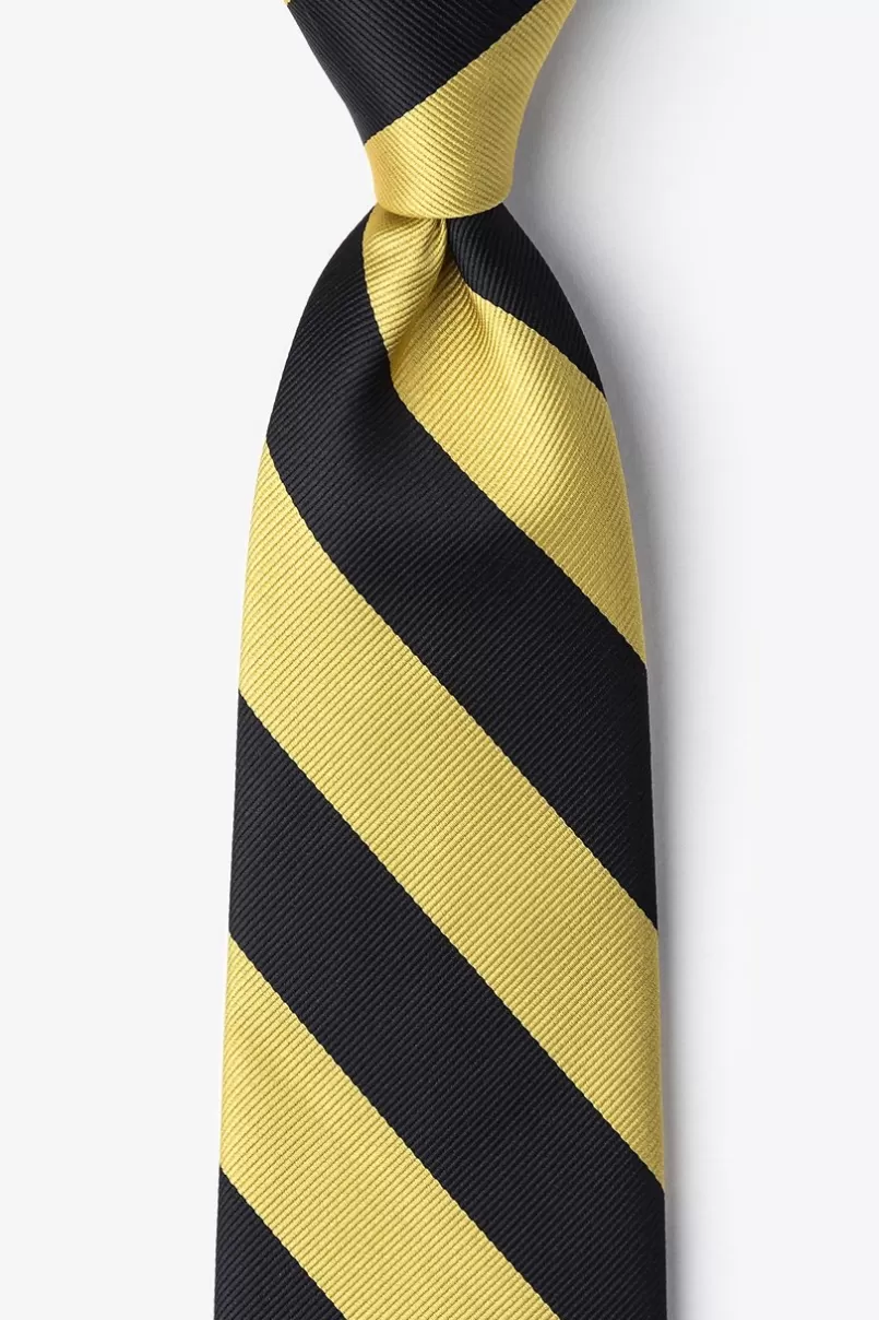 Ties Black & Gold Stripe Tie Black&Gold Sale