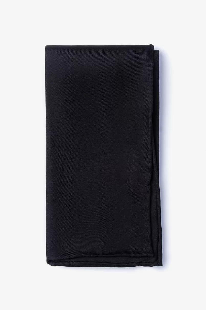 Ties Pocket Square Black Discount