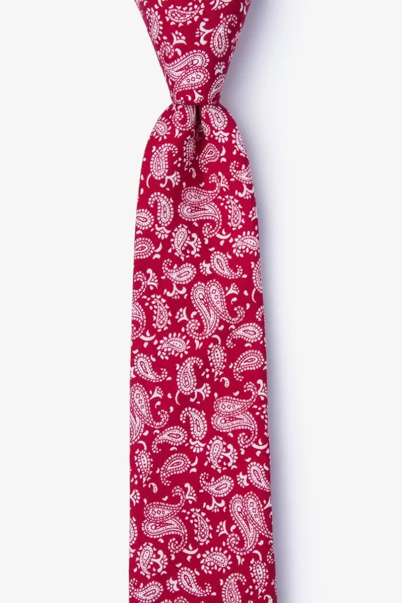 Ties Blaze Skinny Tie Red Sale