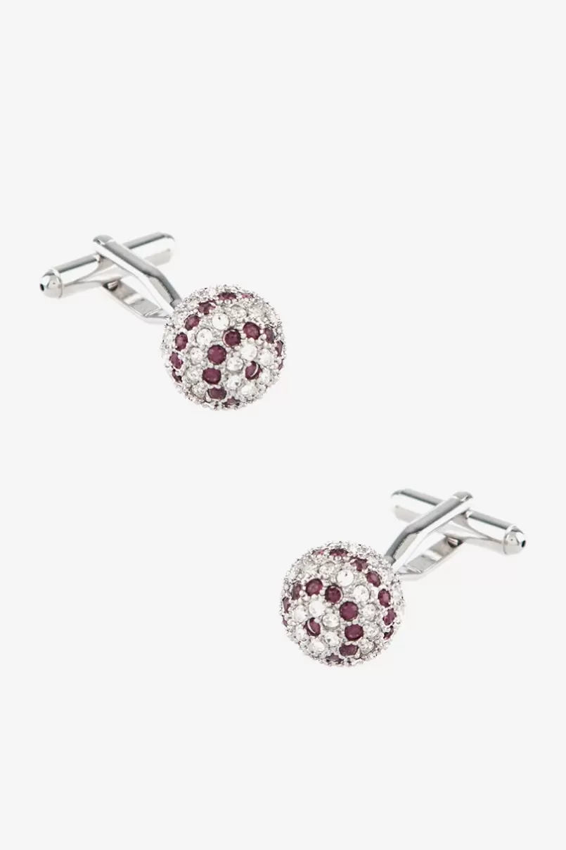 Ties Bling Sphere Purple Cufflinks Flash Sale