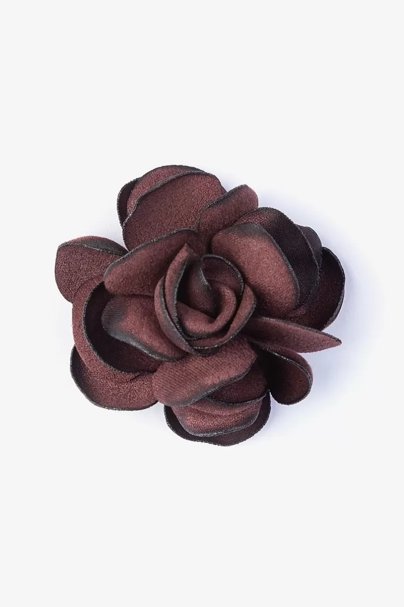 Ties Blooming Flower Lapel Pin Wine Online