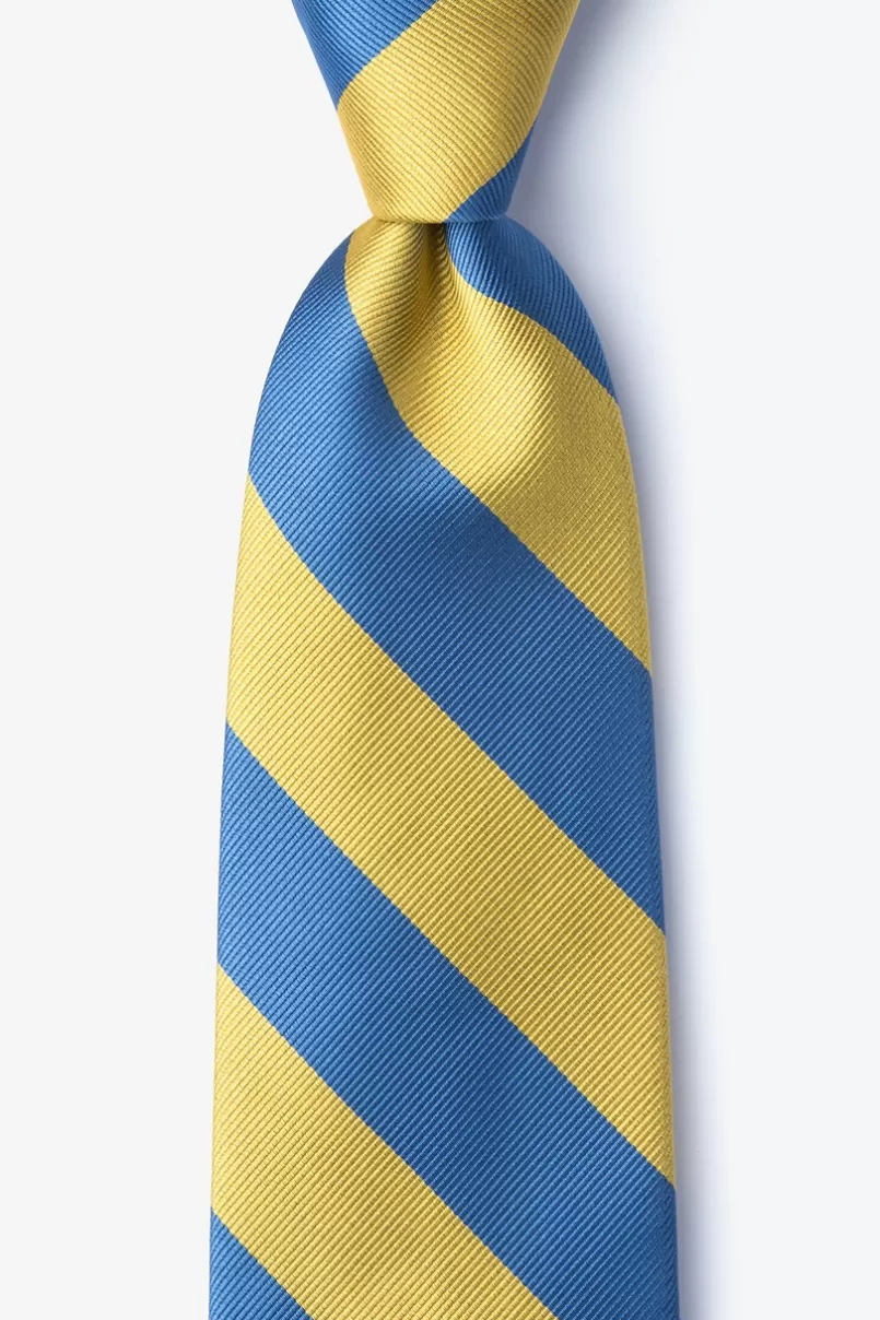 Ties Blue & Gold Stripe Tie Blue&Gold Shop