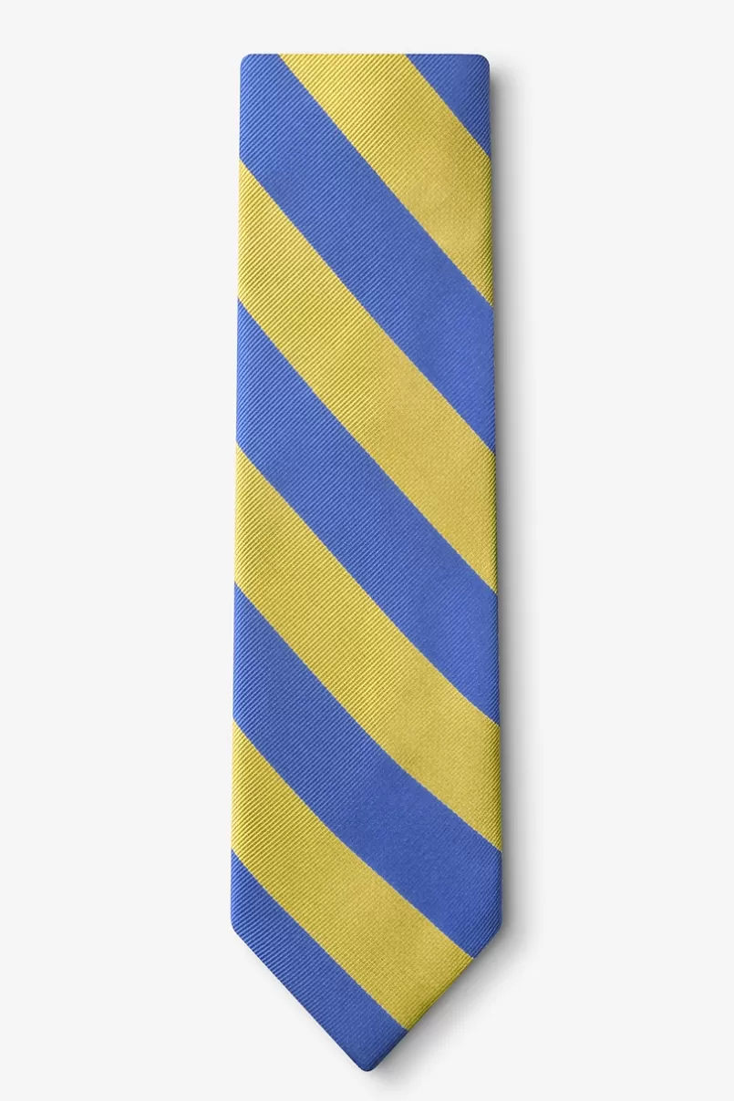 Ties Blue & Gold Stripe Tie Blue&Gold Shop