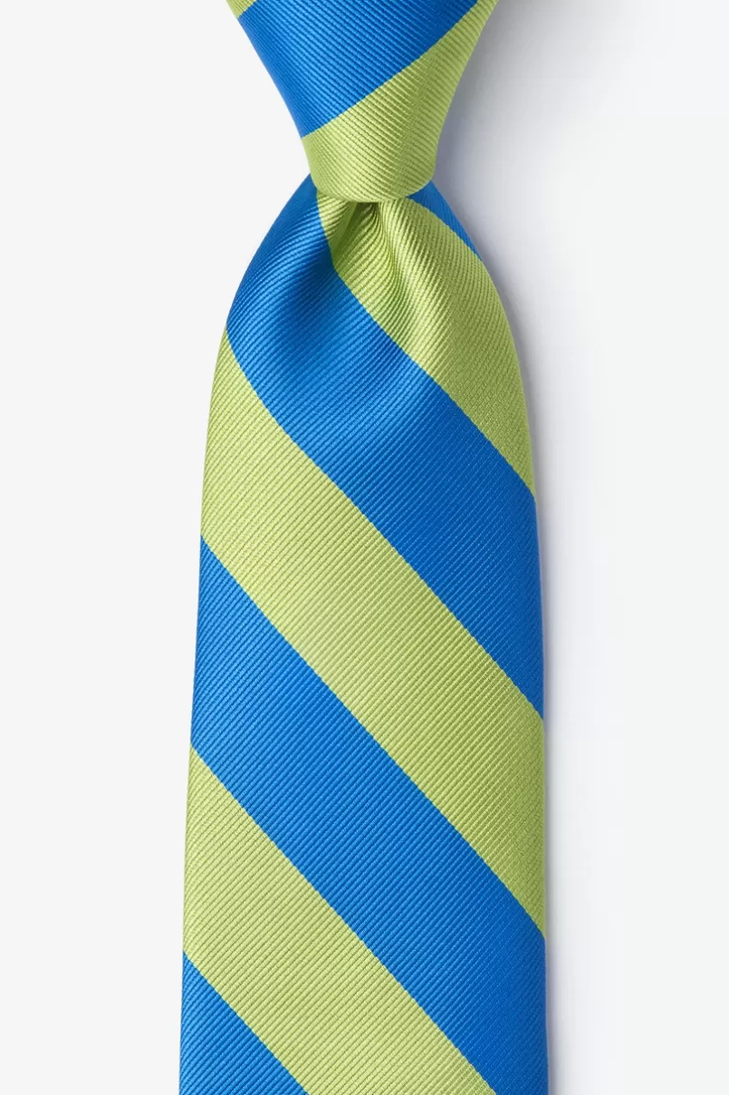 Ties Blue & Lime Stripe Tie Blue&LimeGreen Best