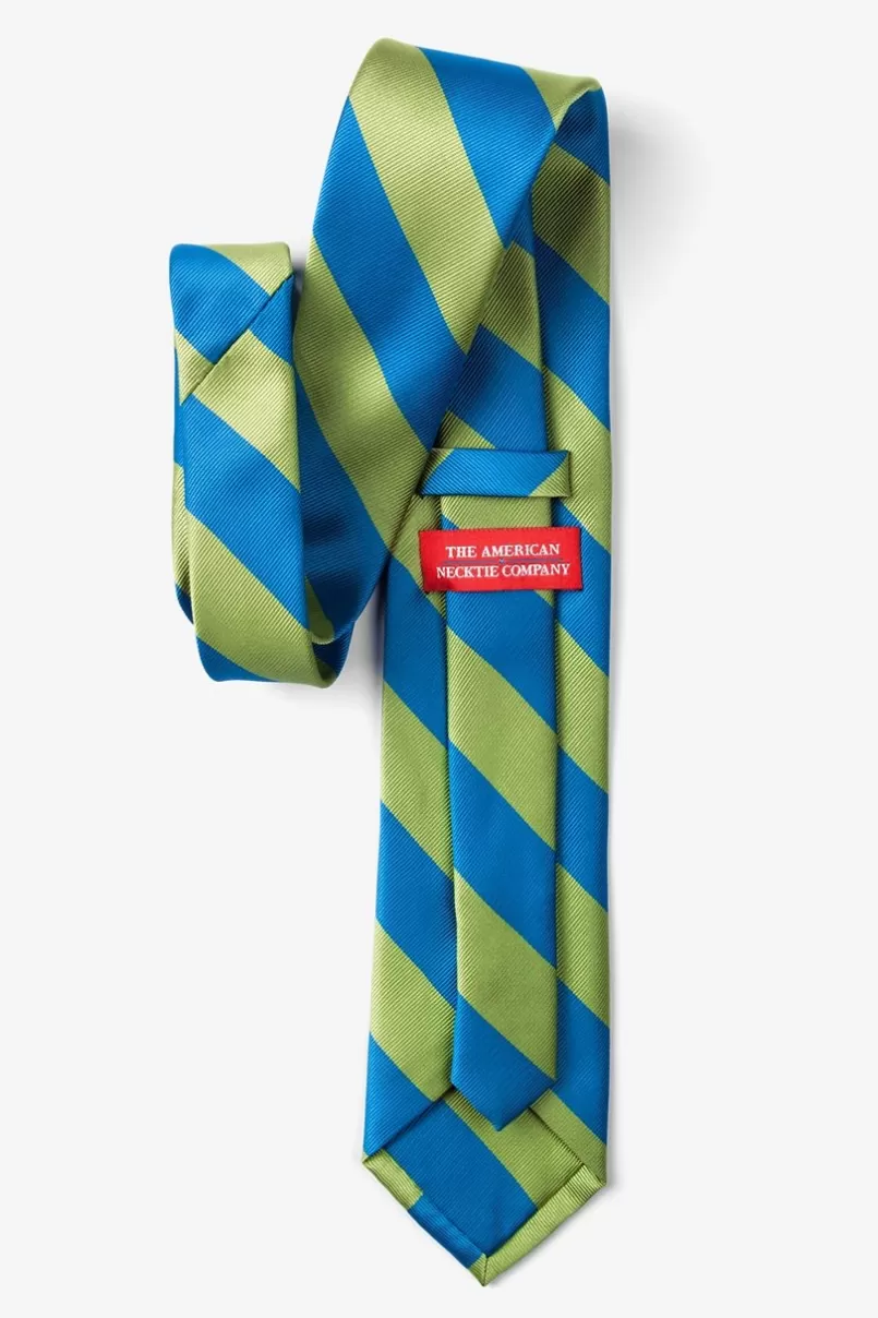 Ties Blue & Lime Stripe Tie Blue&LimeGreen Best