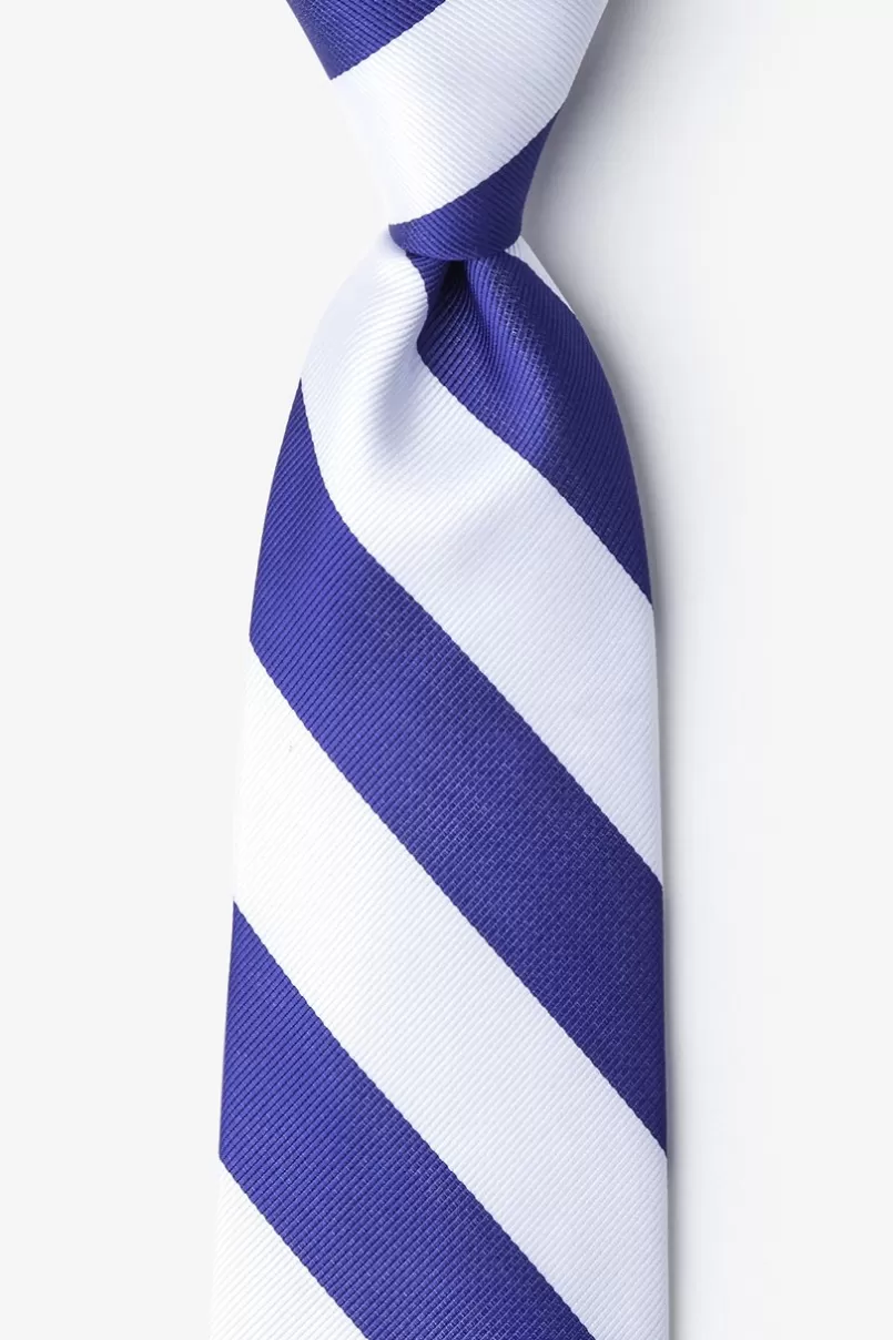 Ties Blue & White Stripe Tie Blue&White Cheap