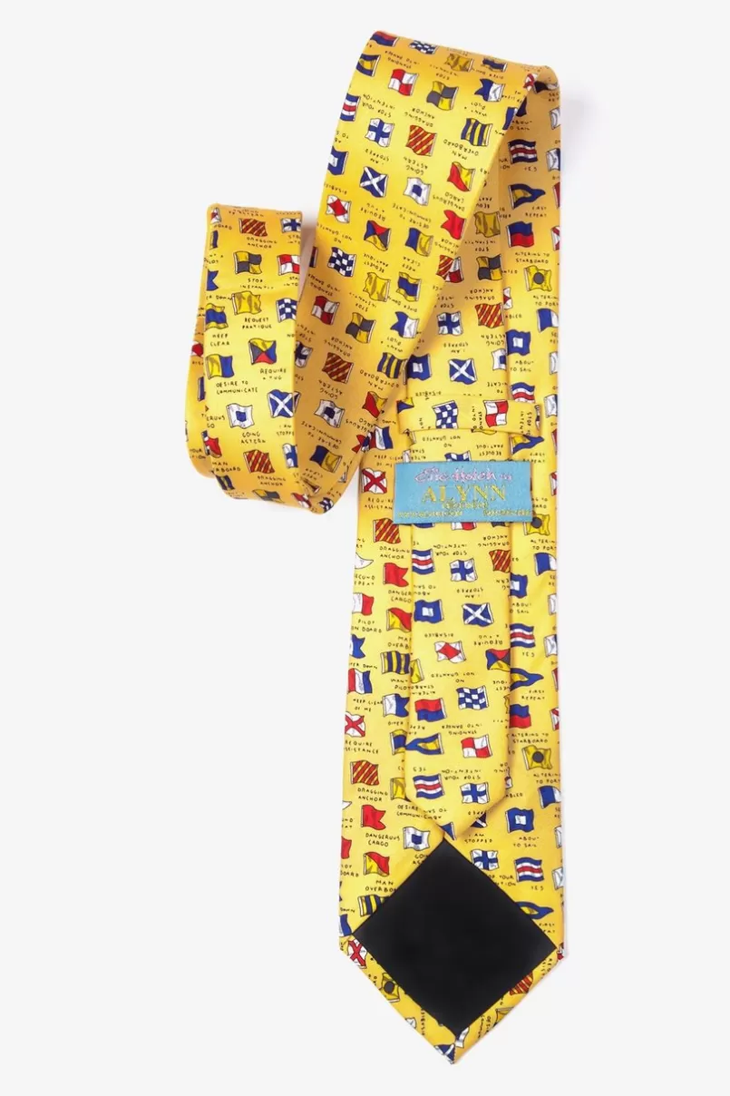 Ties Boating Signals Yellow Tie Best Sale