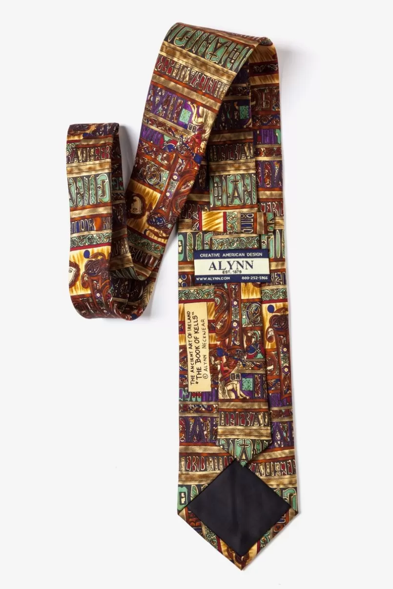 Ties Book of Kells Orange Tie Fashion