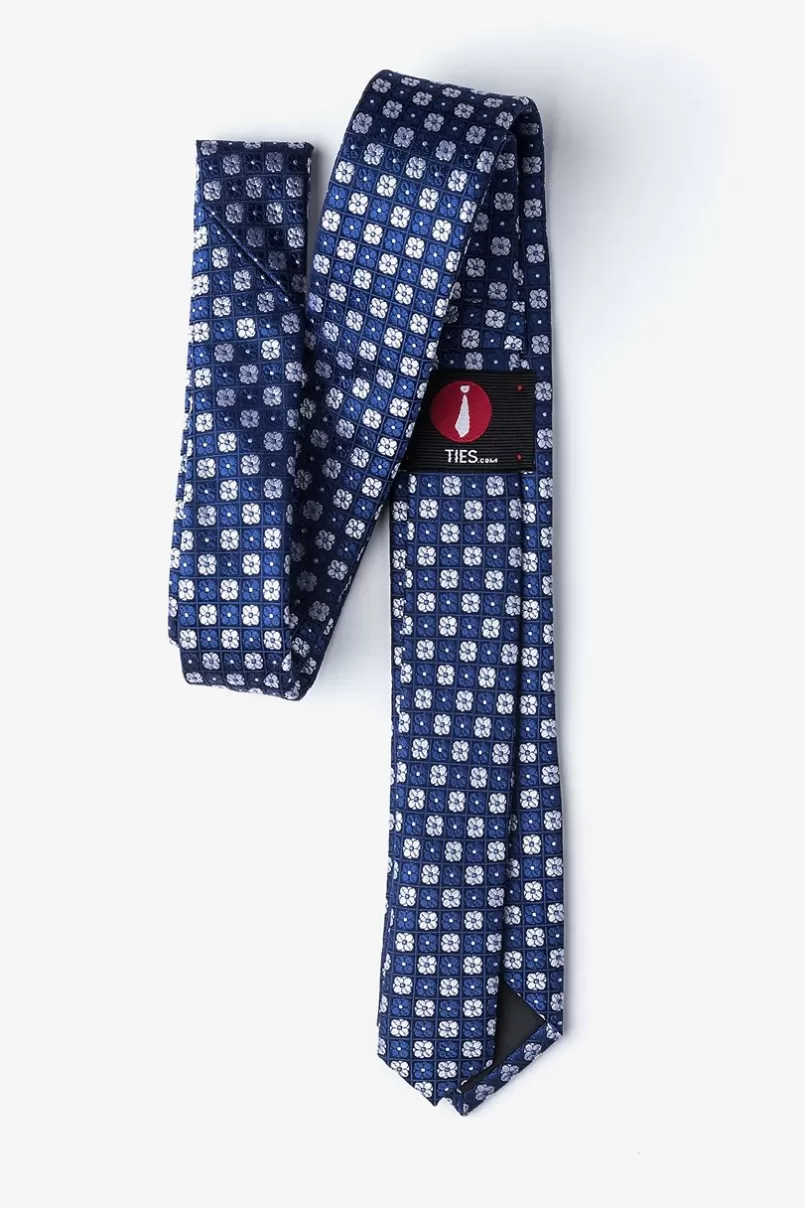 Ties Boracay Navy Blue Skinny Tie NavyBlue Hot