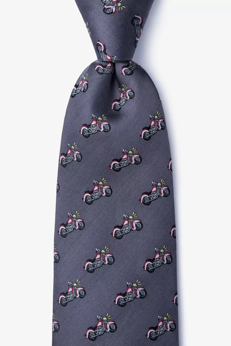 Ties Born to Ride Tie Gray Flash Sale