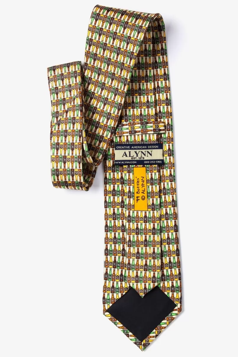 Ties 99 Bottles Tie Yellow Cheap