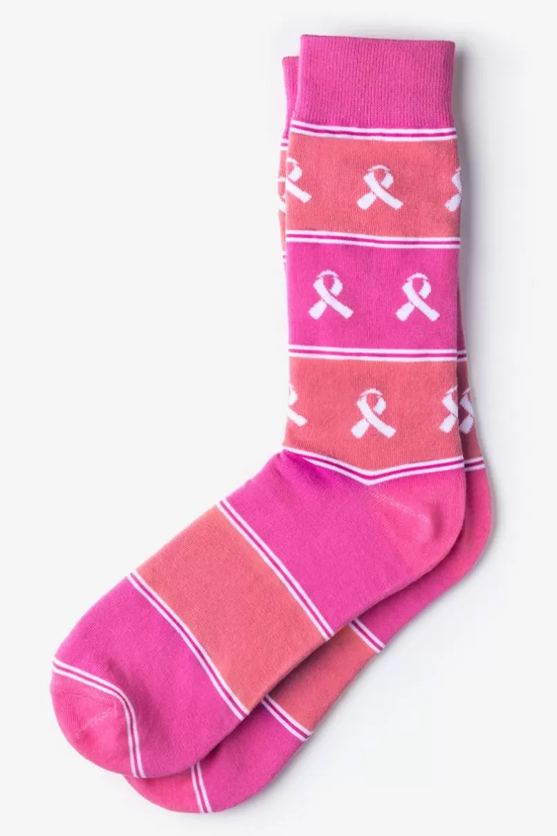 Ties Breast Cancer Awareness Pink Sock Shop