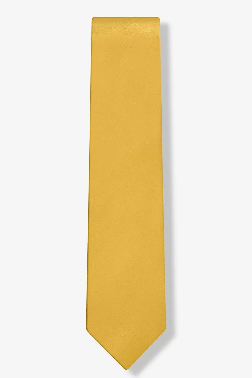 Ties Bright Gold 2.25" Skinny Tie BrightGold New