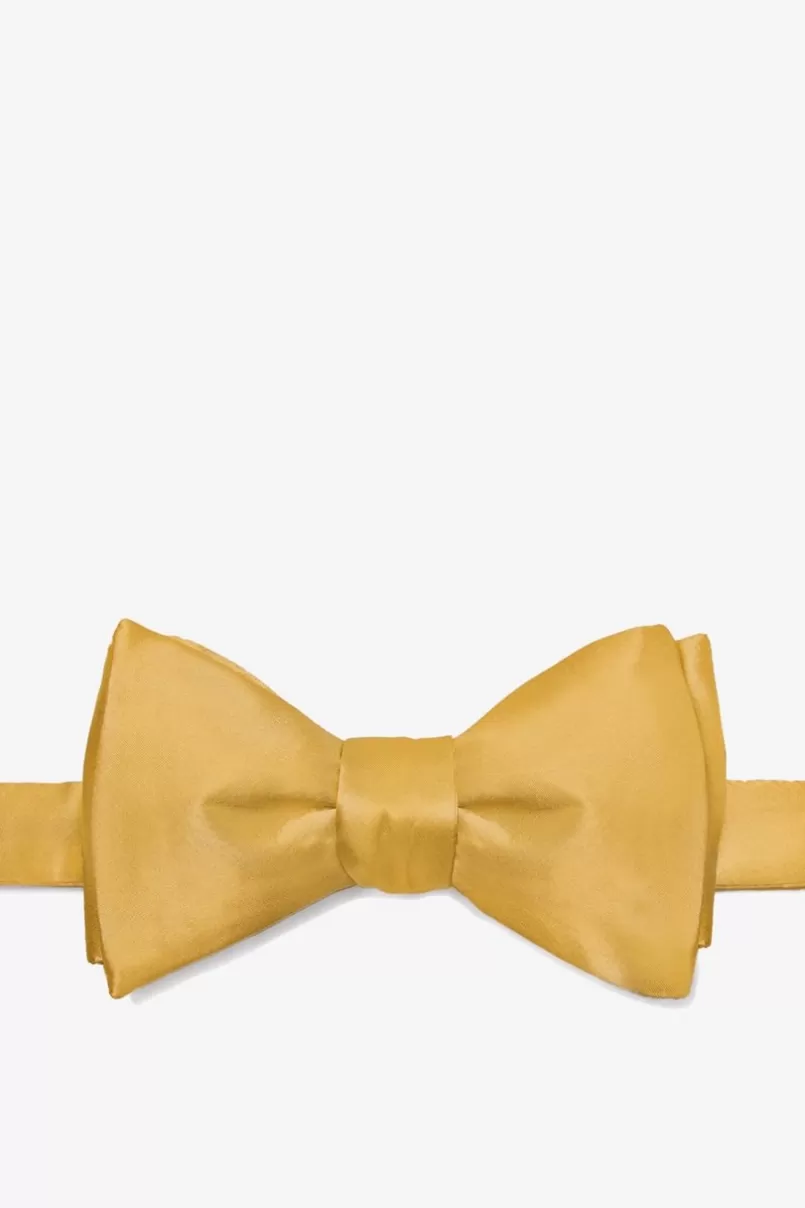 Ties Bright Gold Self-Tie Bow Tie BrightGold Store