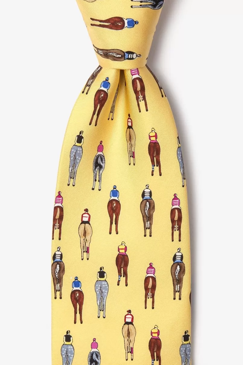 Ties Bringing Up the Rear Yellow Tie Store