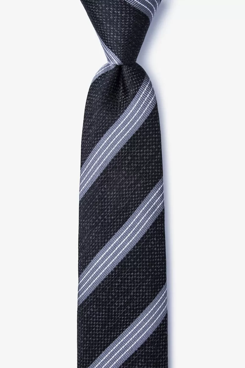 Ties Bronsa Skinny Tie Black Outlet