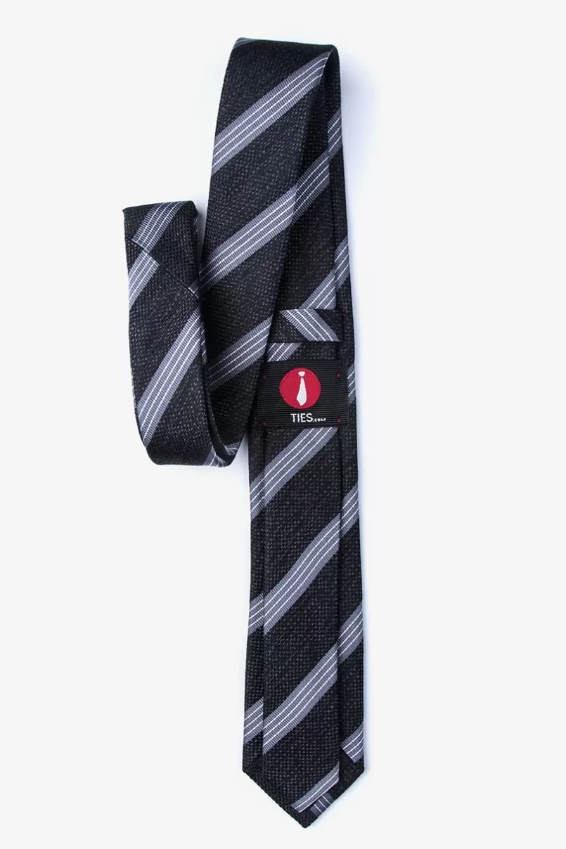 Ties Bronsa Skinny Tie Black Outlet