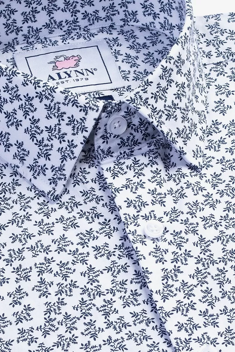 Ties Brooks Floral Casual Shirt White Outlet