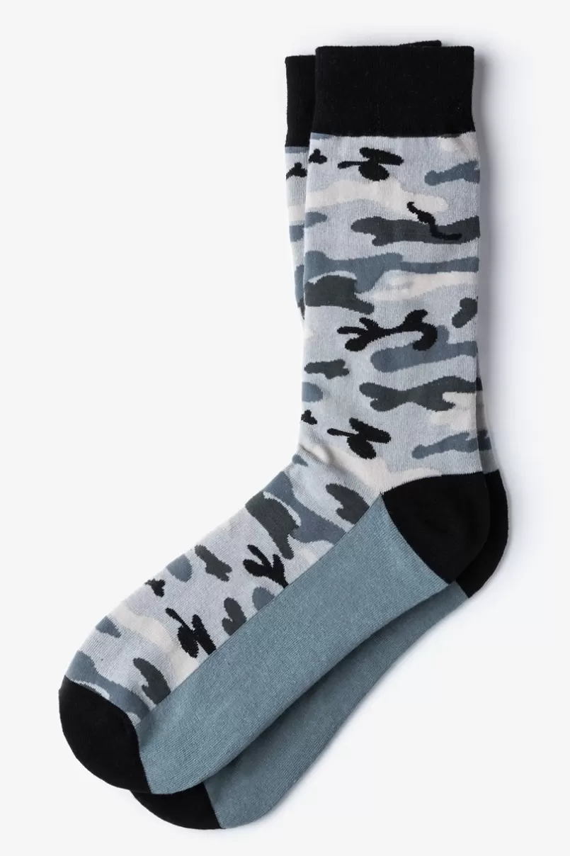 Ties Camouflage Sock Gray Cheap