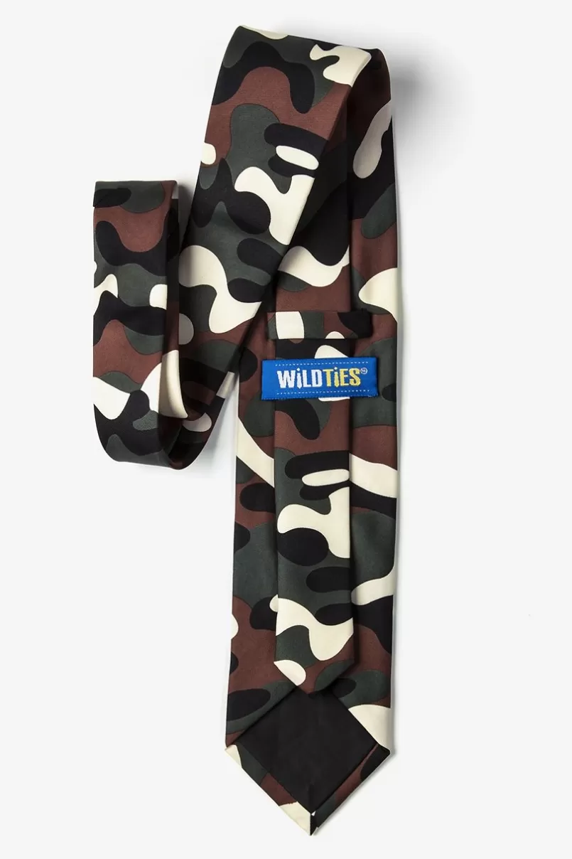 Ties Camouflage Green Tie Cheap