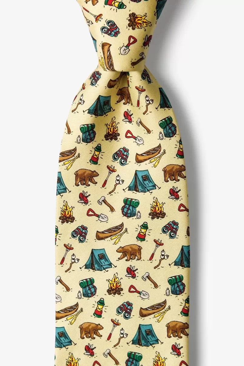 Ties Camping is In-tents Beige Tie Sale