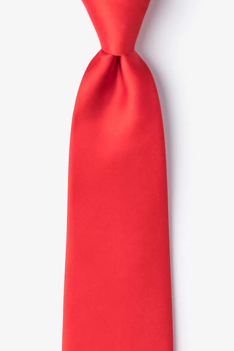 Ties Candy Apple Red Extra Long Tie CandyAppleRed Best Sale