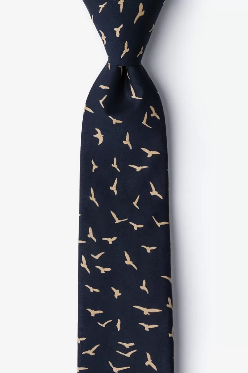 Ties Carlsbad Navy Blue Skinny Tie Best