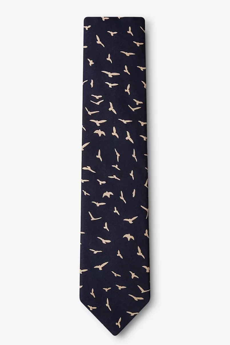 Ties Carlsbad Navy Blue Skinny Tie Best