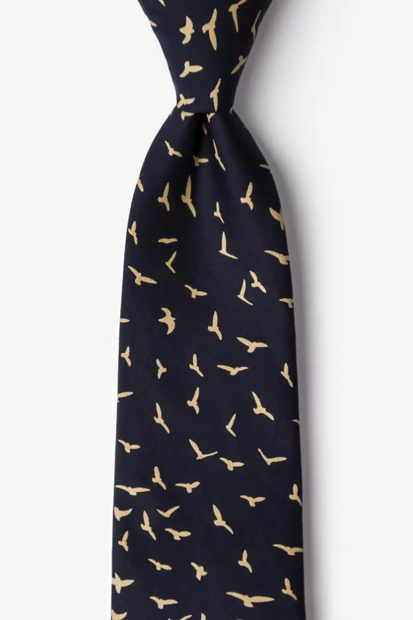 Ties Carlsbad Navy Blue Tie Hot