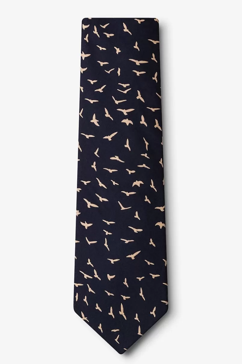 Ties Carlsbad Navy Blue Tie Hot