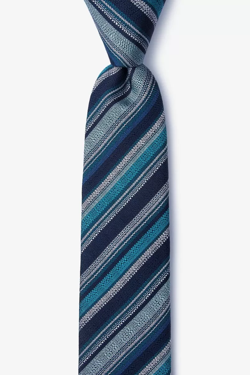 Ties Carn Navy Blue Skinny Tie NavyBlue Store