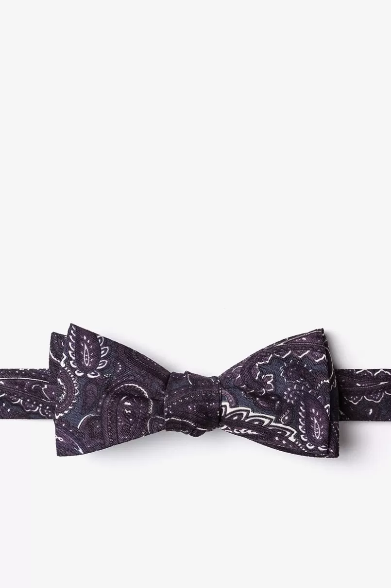 Ties Carrollton Gray Skinny Bow Tie New