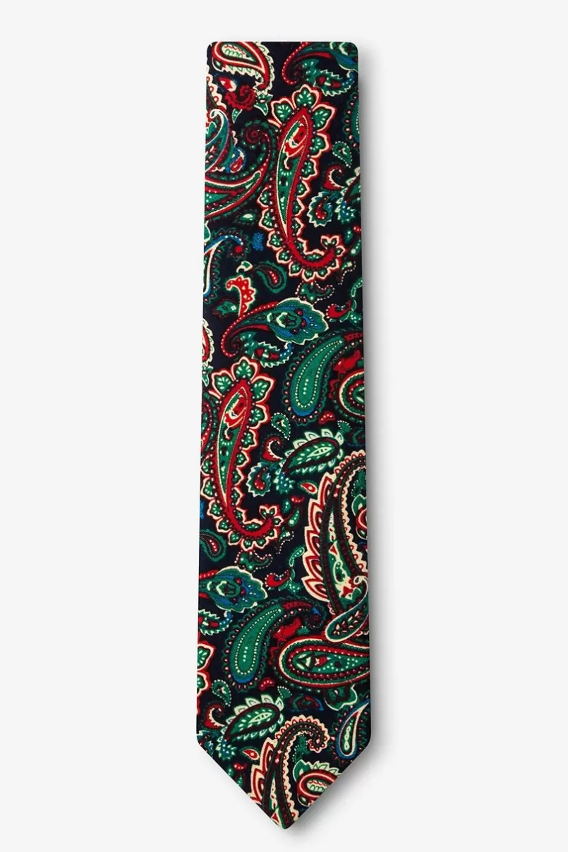 Ties Carrollton Navy Blue Skinny Tie Clearance