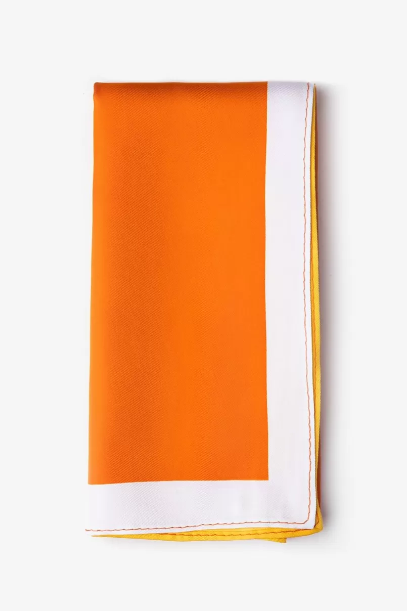 Ties Cary Pocket Square Orange Cheap