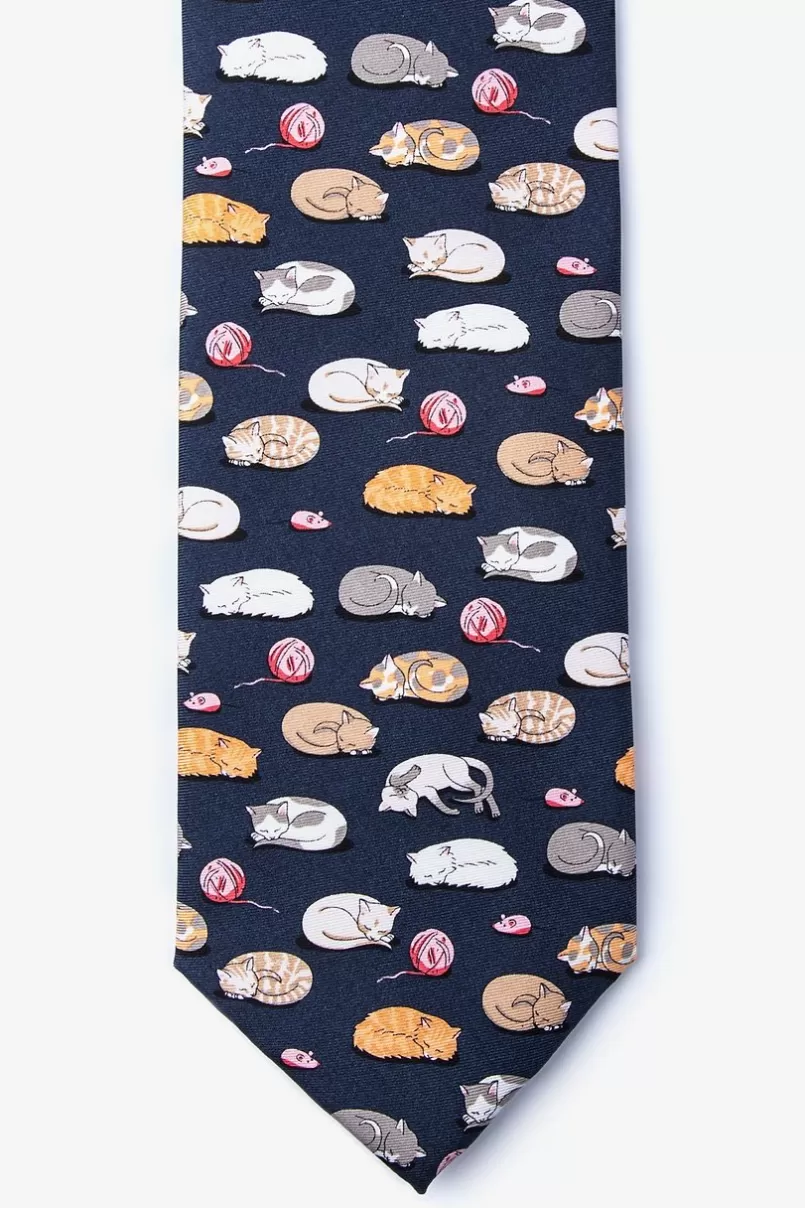 Ties Cat Nap Charcoal Tie Cheap