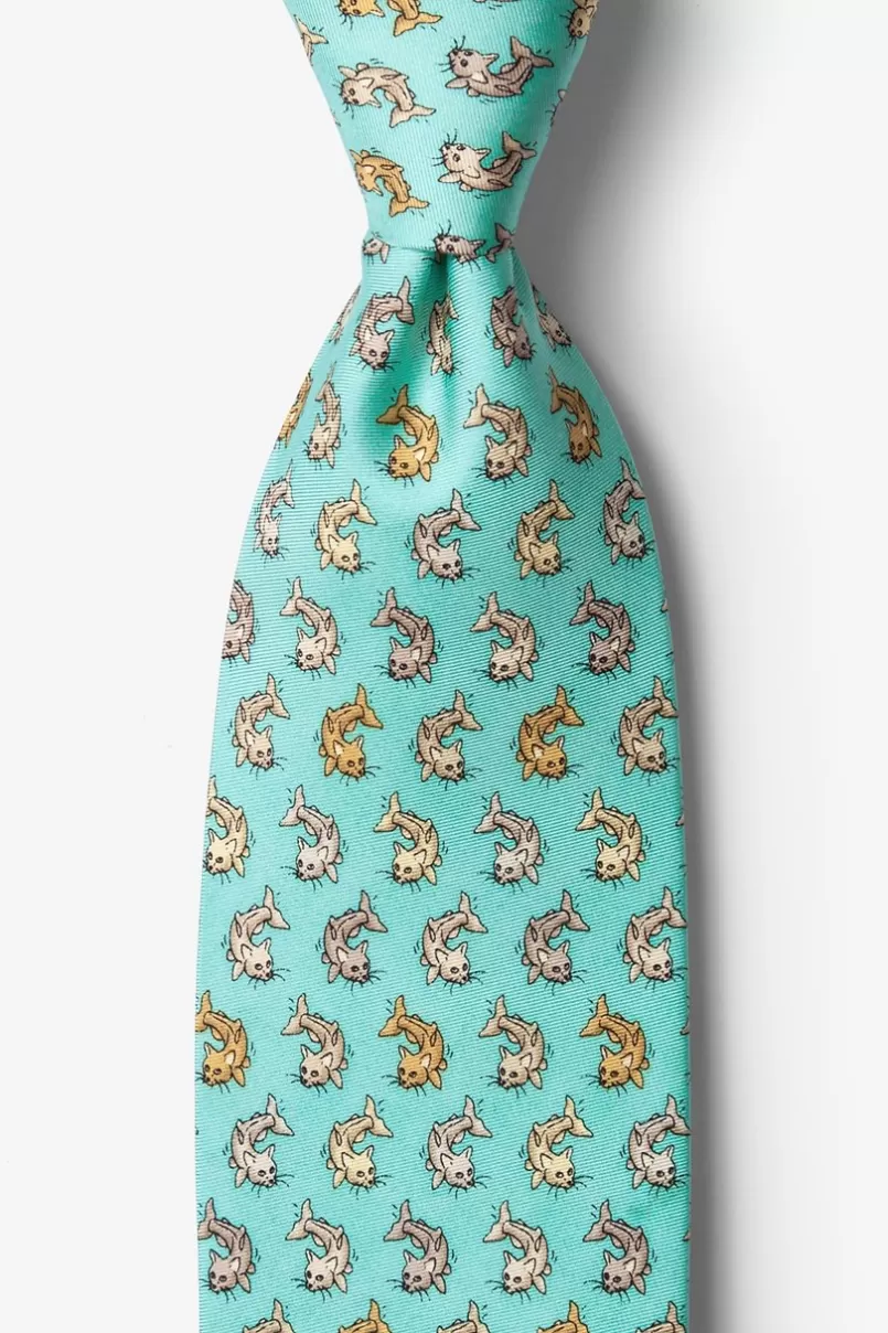 Ties Catfish Aqua Tie Flash Sale