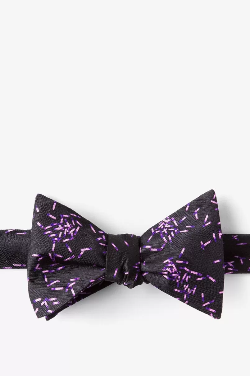 Ties C.Difficile Black Self-Tie Bow Tie Best Sale