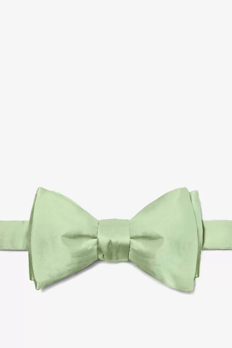 Ties Green Self-Tie Bow Tie Celadon Fashion