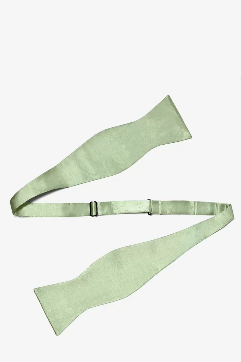 Ties Green Self-Tie Bow Tie Celadon Fashion