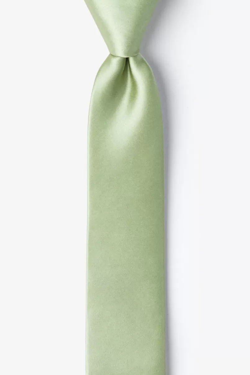 Ties Green Skinny Tie Celadon Clearance