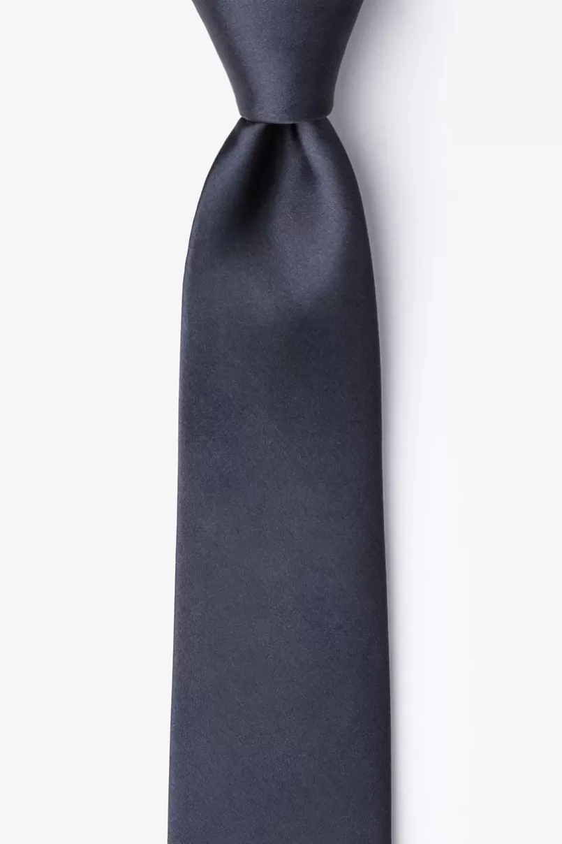 Ties Skinny Tie Charcoal Flash Sale