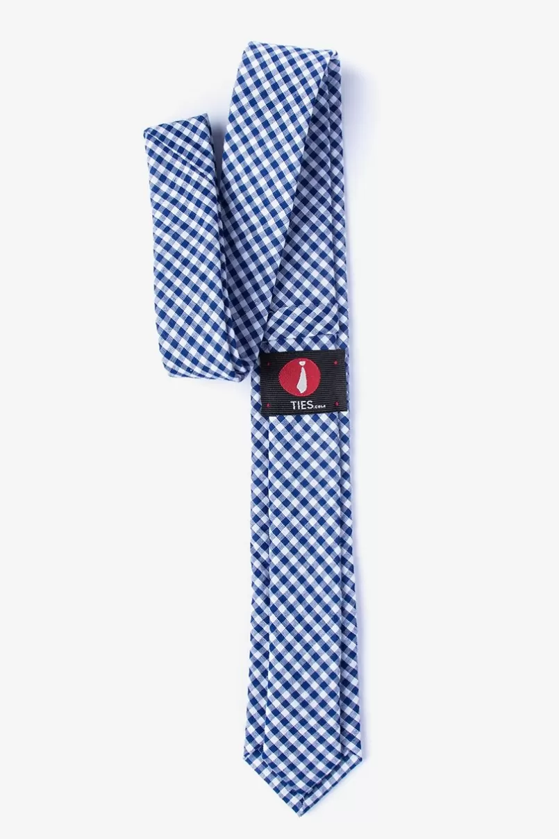 Ties Chardon Navy Blue Skinny Tie NavyBlue Online