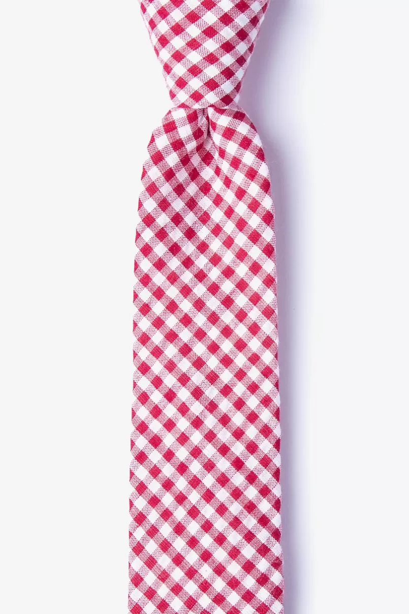 Ties Chardon Skinny Tie Red Hot