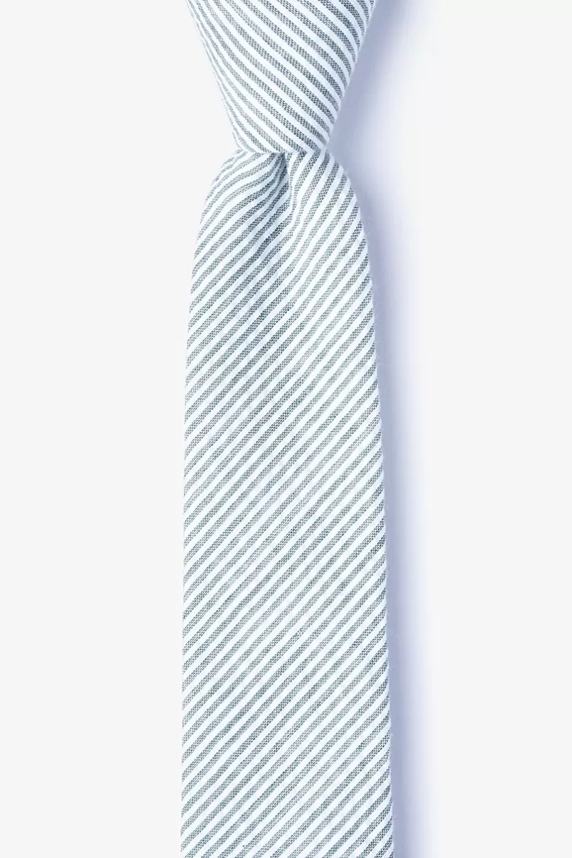 Ties Cheviot Skinny Tie Gray Cheap