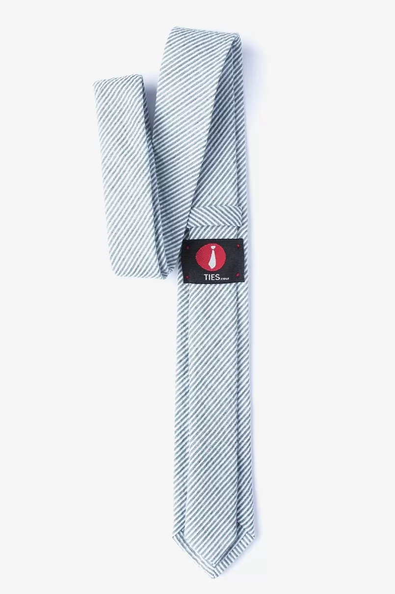 Ties Cheviot Skinny Tie Gray Cheap