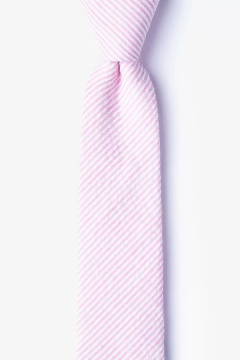 Ties Cheviot Skinny Tie Pink Fashion