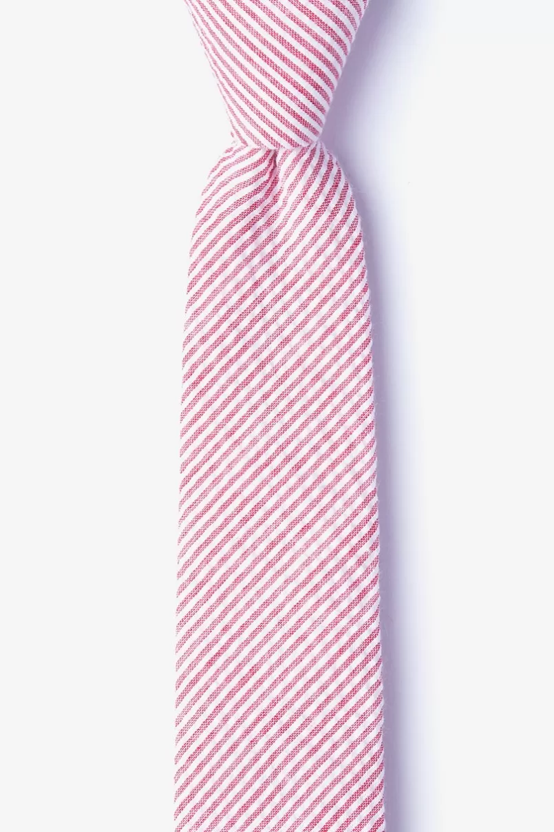 Ties Cheviot Skinny Tie Red Fashion