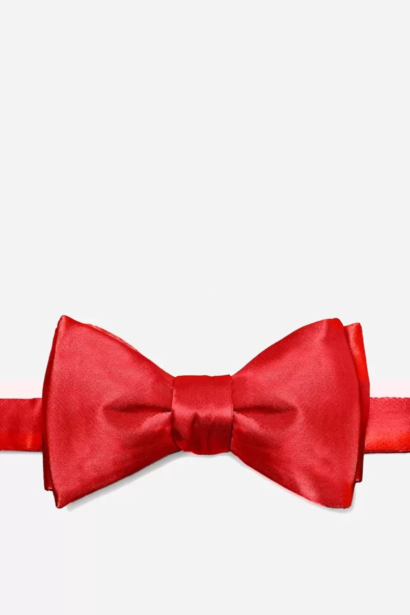 Ties Christmas Red Self-Tie Bow Tie ChristmasRed Hot