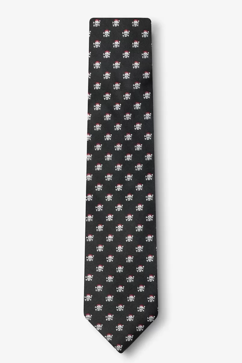 Ties Christmas Skulls Skinny Tie Black Shop